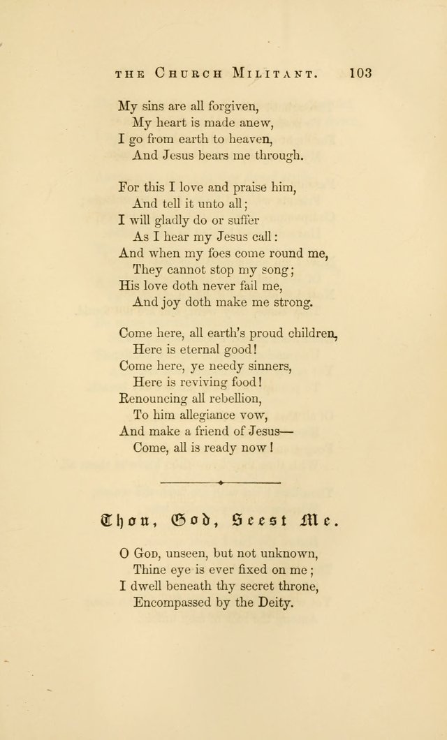 Hymns of the Church Militant page 105
