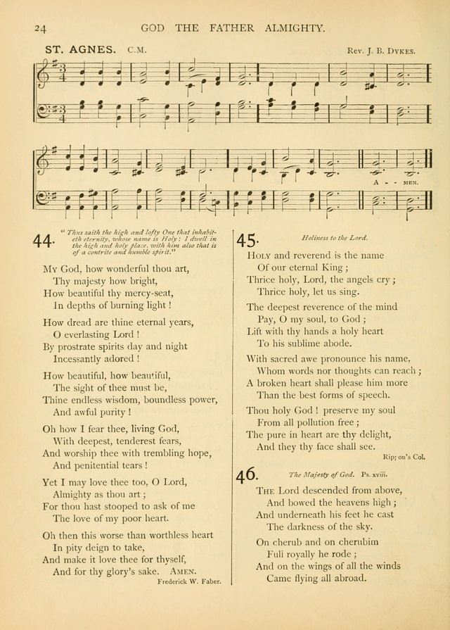 Hymns of the Church Universal page 39