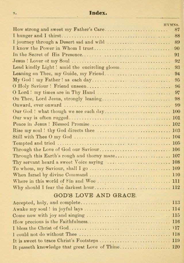 Hymns of Faith and Love page xiv