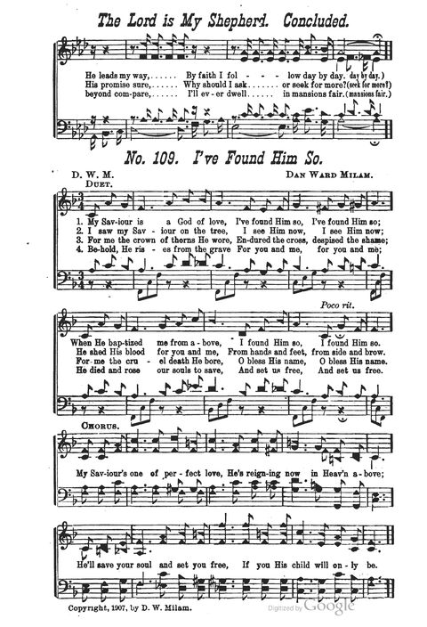 The Harp of Glory: The Best Old Hymns, the Best New Hymns, the cream of song for all religious work and workship (With supplement) page 109