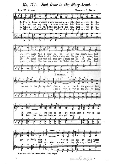 The Harp of Glory: The Best Old Hymns, the Best New Hymns, the cream of song for all religious work and workship (With supplement) page 114