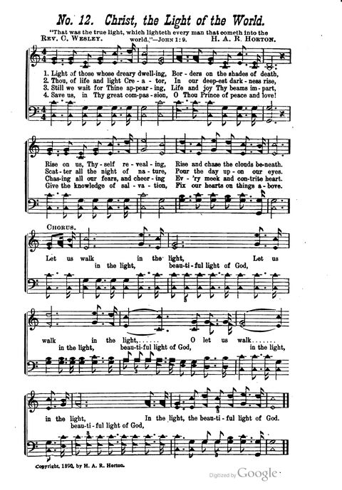 The Harp of Glory: The Best Old Hymns, the Best New Hymns, the cream of song for all religious work and workship (With supplement) page 12