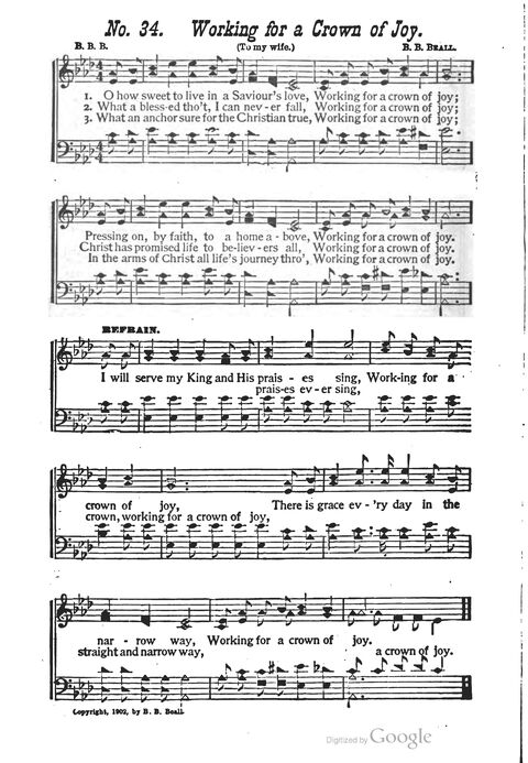 The Harp of Glory: The Best Old Hymns, the Best New Hymns, the cream of song for all religious work and workship (With supplement) page 34