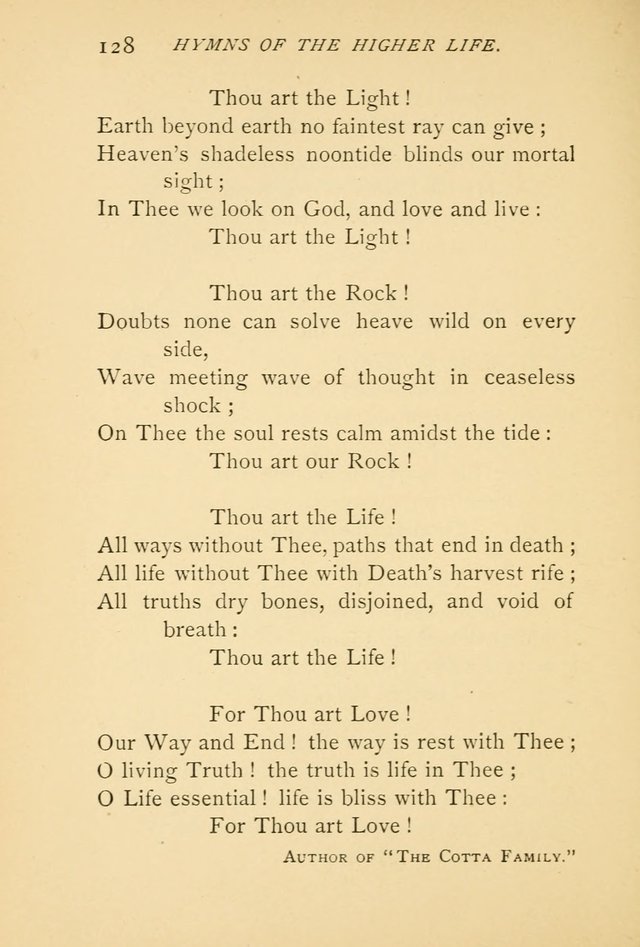 Hymns of the Higher Life page 132