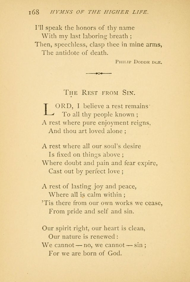 Hymns of the Higher Life page 172