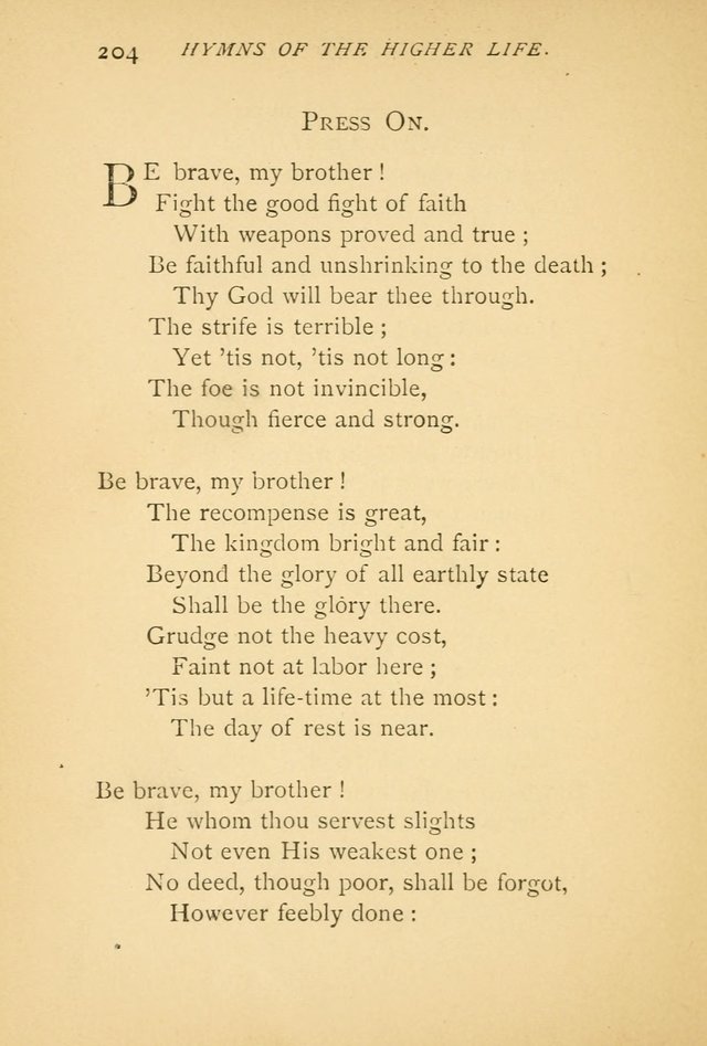 Hymns of the Higher Life page 208