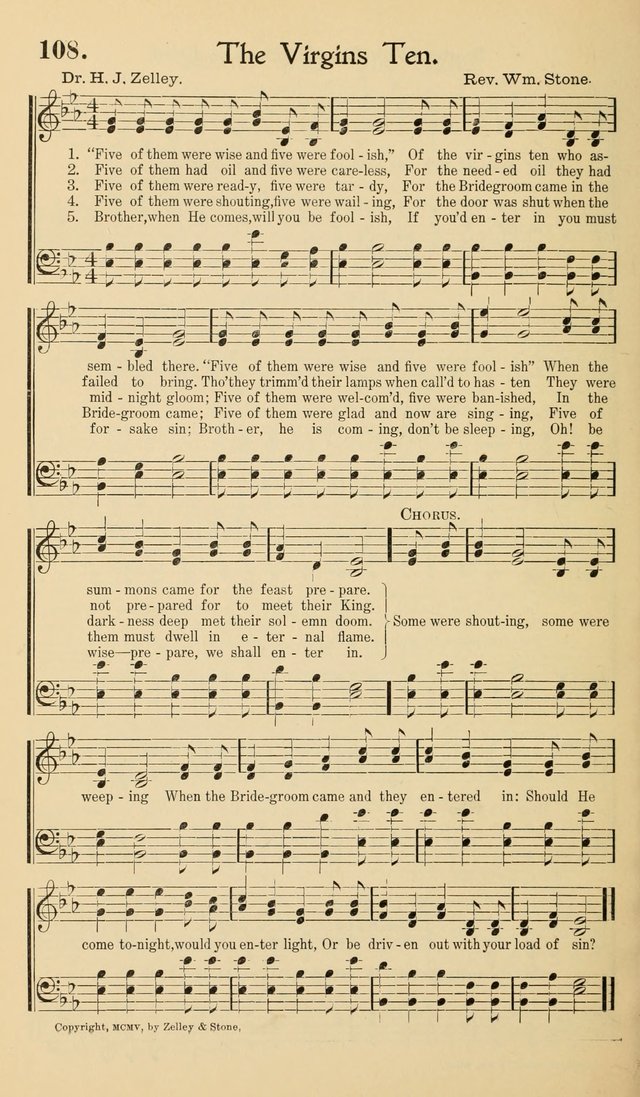 Hymns of the Kingdom: for use in religious meetings page 108