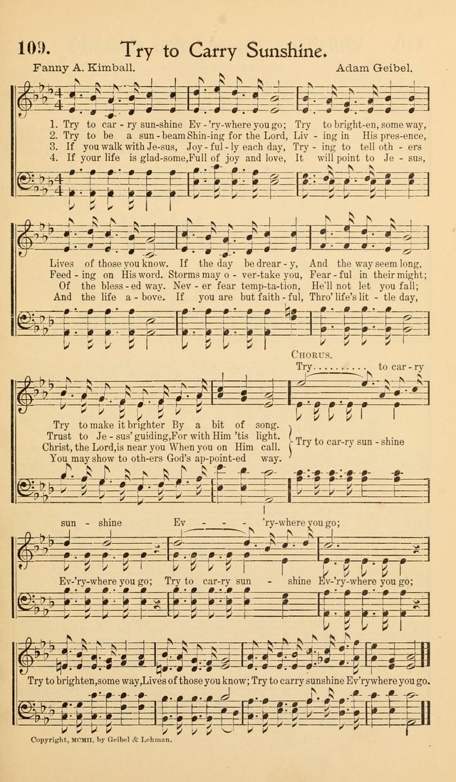Hymns of the Kingdom: for use in religious meetings page 109