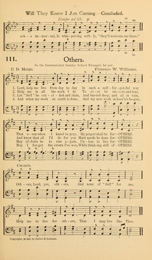 Hymns of the Kingdom: for use in religious meetings page 111
