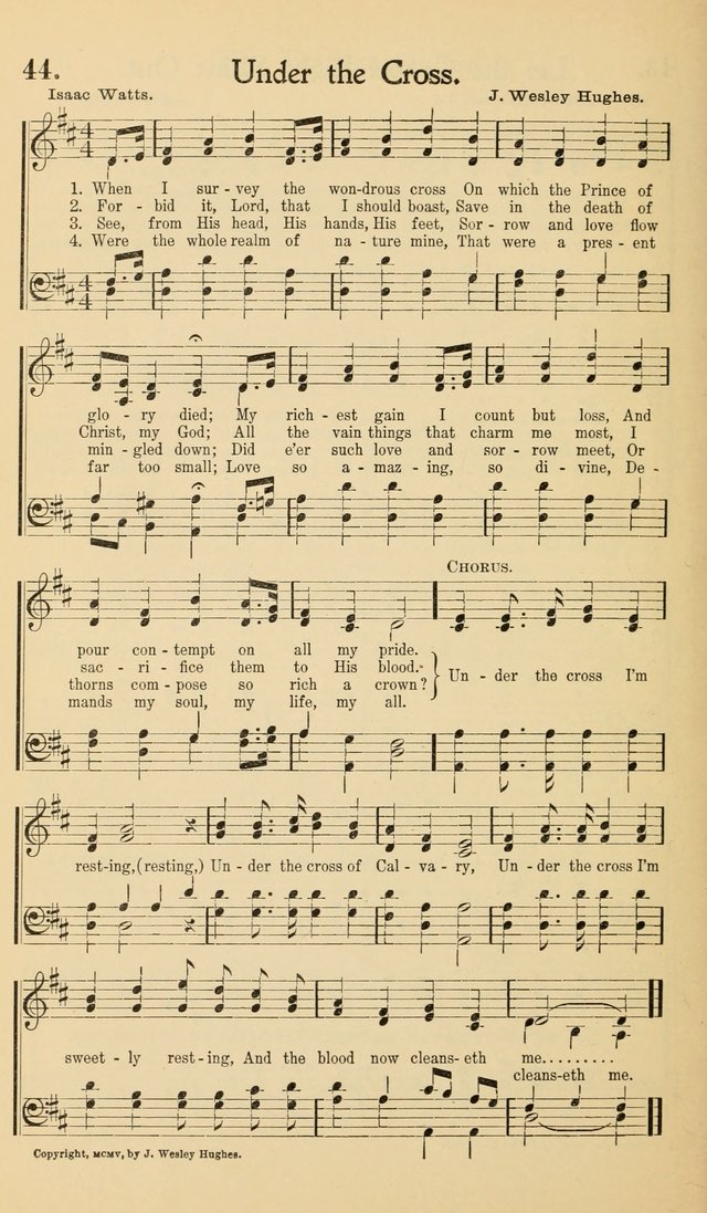 Hymns of the Kingdom: for use in religious meetings page 44
