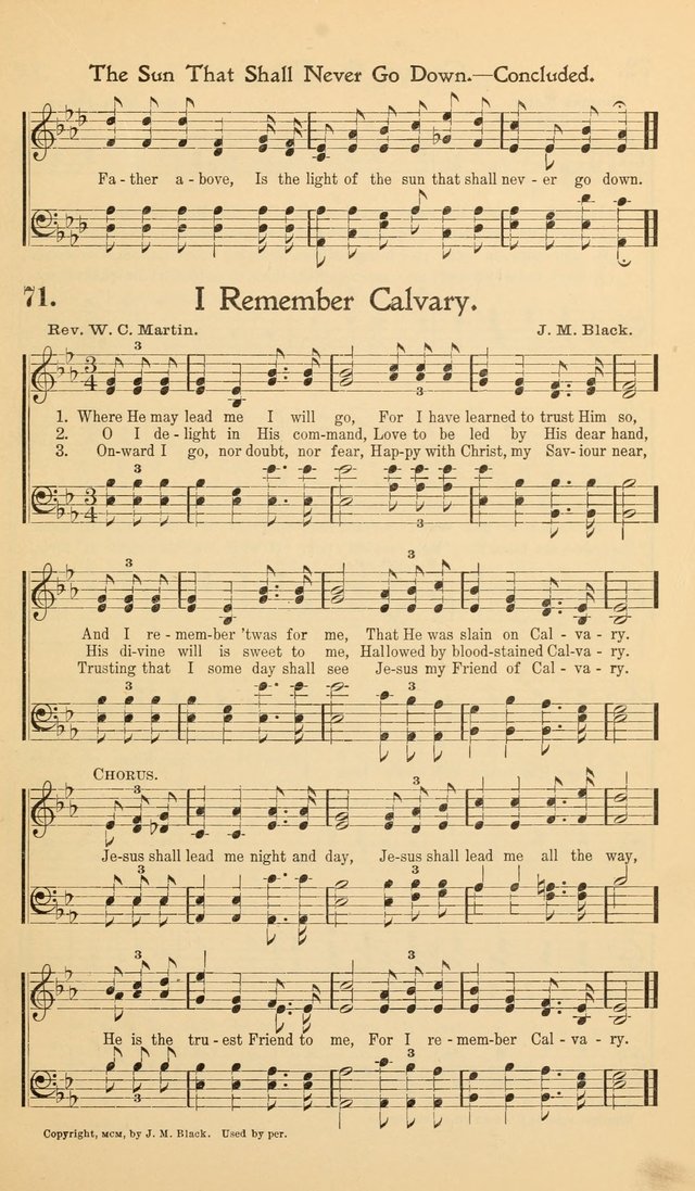 Hymns of the Kingdom: for use in religious meetings page 71