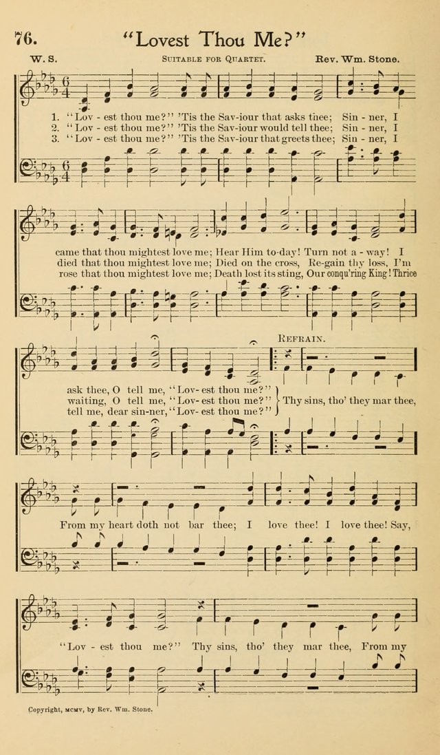 Hymns of the Kingdom: for use in religious meetings page 76