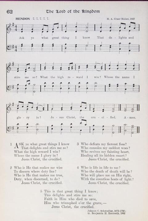 Hymns of the Kingdom of God page 62