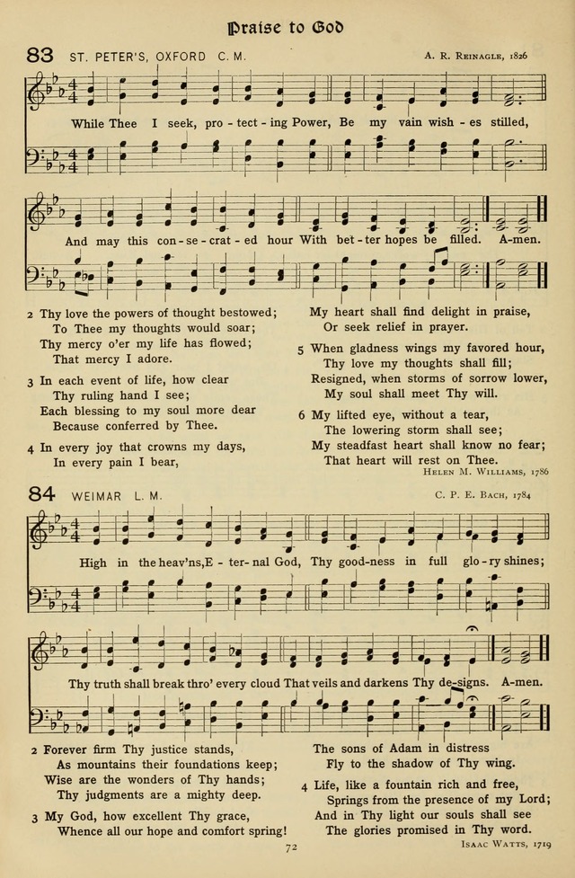 The Hymnal of Praise page 73