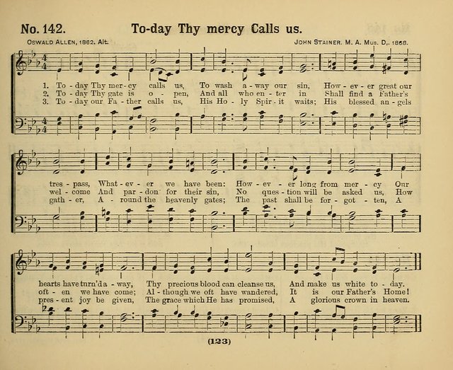 Hymns of Praise with Tunes: selected for use in Sunday school, prayer meeting, and home circle page 123