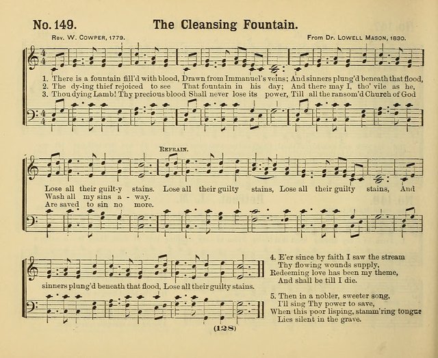 Hymns of Praise with Tunes: selected for use in Sunday school, prayer meeting, and home circle page 128