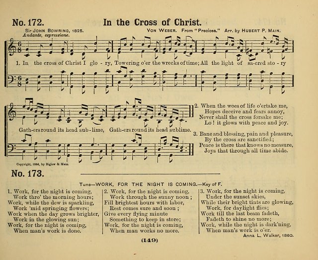 Hymns of Praise with Tunes: selected for use in Sunday school, prayer meeting, and home circle page 149