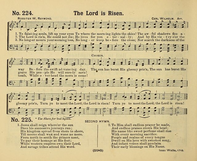 Hymns of Praise with Tunes: selected for use in Sunday school, prayer meeting, and home circle page 196