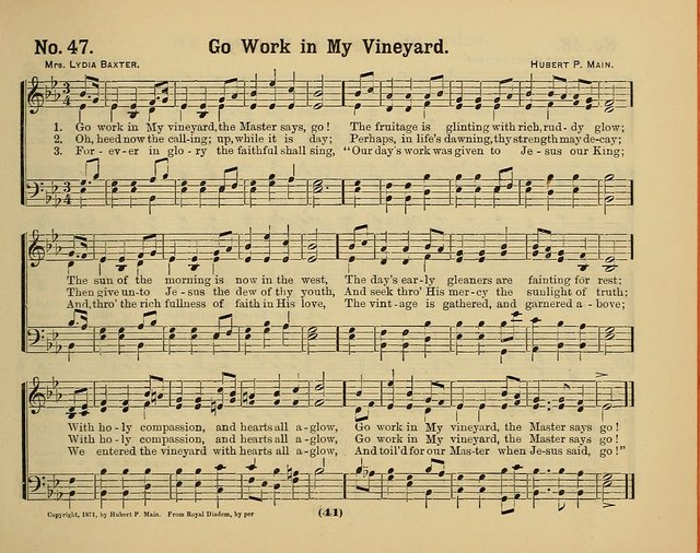 Hymns of Praise with Tunes: selected for use in Sunday school, prayer meeting, and home circle page 41