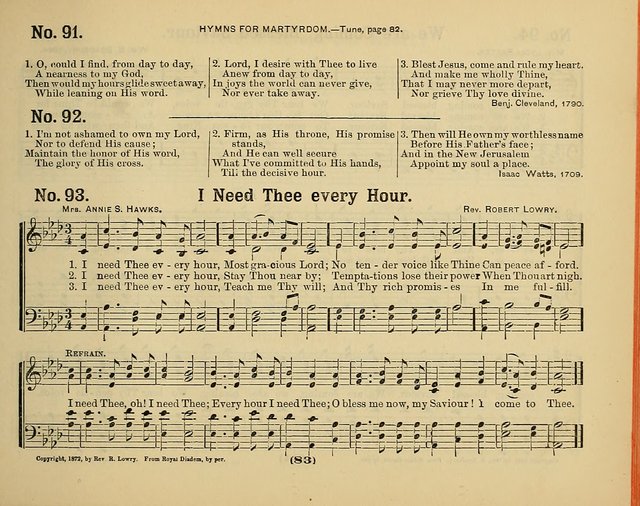Hymns of Praise with Tunes: selected for use in Sunday school, prayer meeting, and home circle page 83