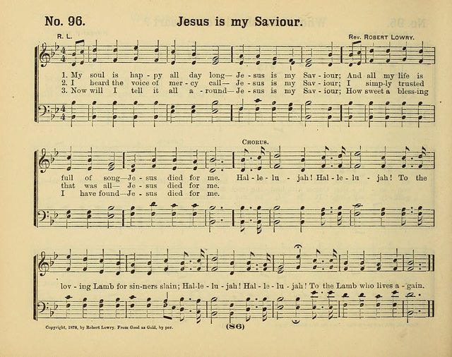 Hymns of Praise with Tunes: selected for use in Sunday school, prayer meeting, and home circle page 86
