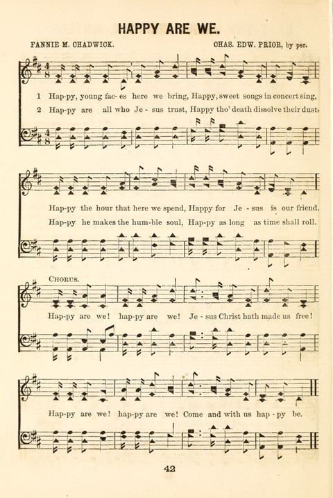 Hours of Singing: a collection of new music for juvenile classes, public schools, seminaries and the home circle page 42