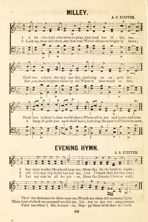 Hours of Singing: a collection of new music for juvenile classes, public schools, seminaries and the home circle page 46