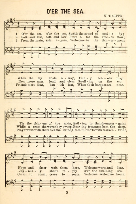Hours of Singing: a collection of new music for juvenile classes, public schools, seminaries and the home circle page 5