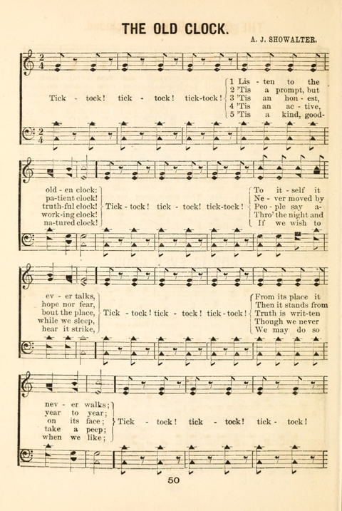 Hours of Singing: a collection of new music for juvenile classes, public schools, seminaries and the home circle page 50