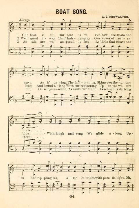 Hours of Singing: a collection of new music for juvenile classes, public schools, seminaries and the home circle page 64