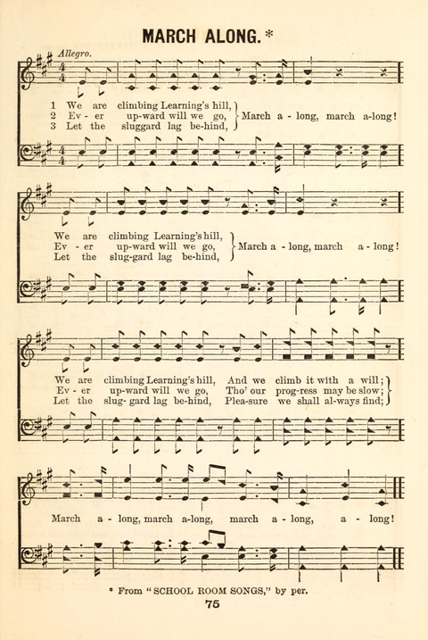 Hours of Singing: a collection of new music for juvenile classes, public schools, seminaries and the home circle page 75