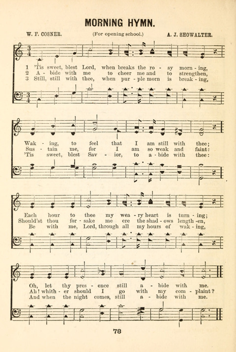 Hours of Singing: a collection of new music for juvenile classes, public schools, seminaries and the home circle page 78