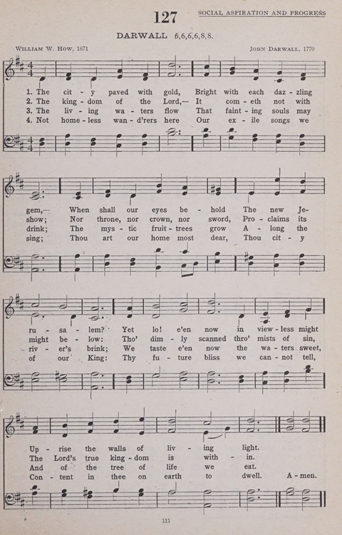 Hymns of the United Church page 111