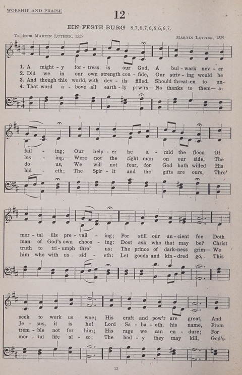 Hymns of the United Church page 12