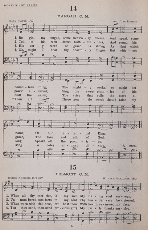 Hymns of the United Church page 14
