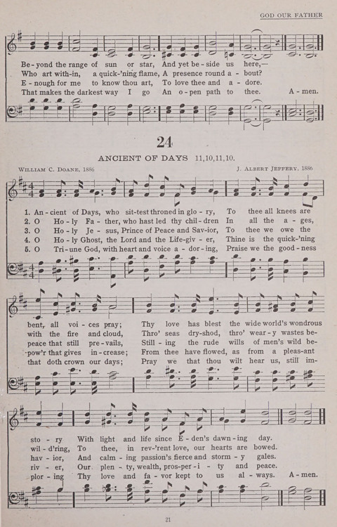 Hymns of the United Church page 21