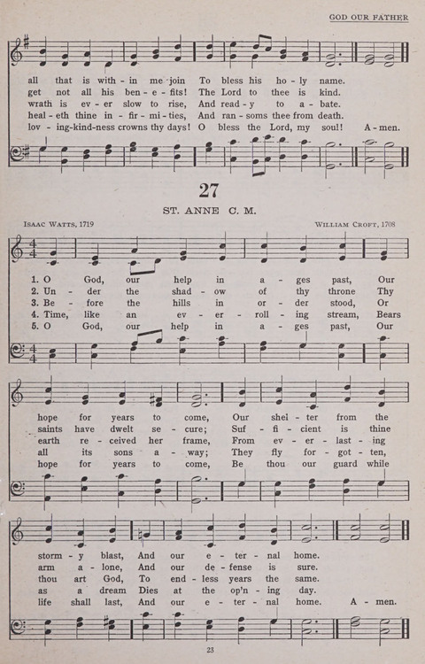 Hymns of the United Church page 23
