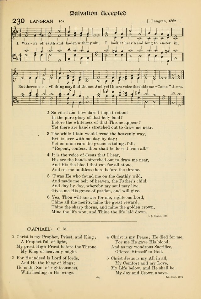 Hymns of Worship and Service page 167