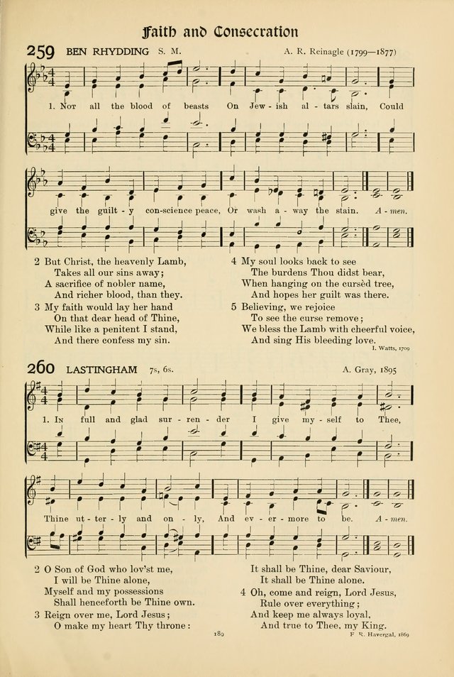 Hymns of Worship and Service page 189