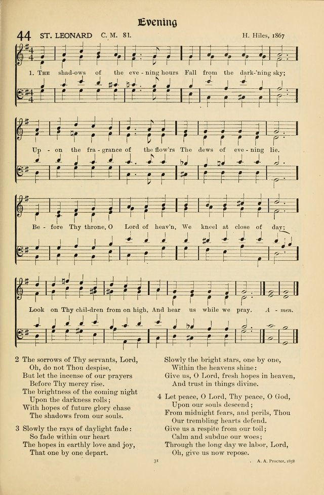 Hymns of Worship and Service page 31