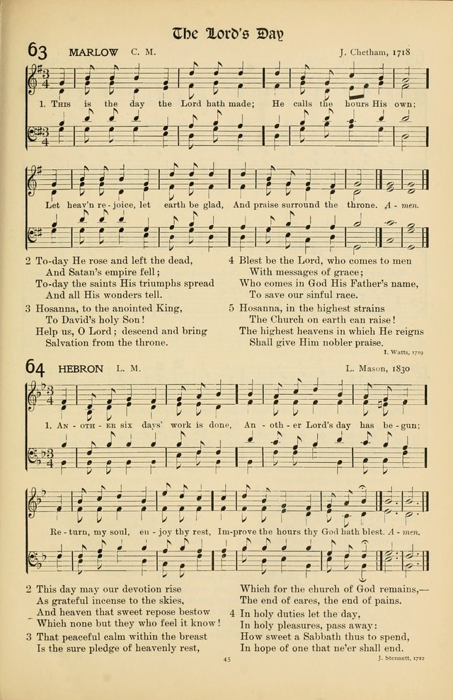 Hymns of Worship and Service page 45