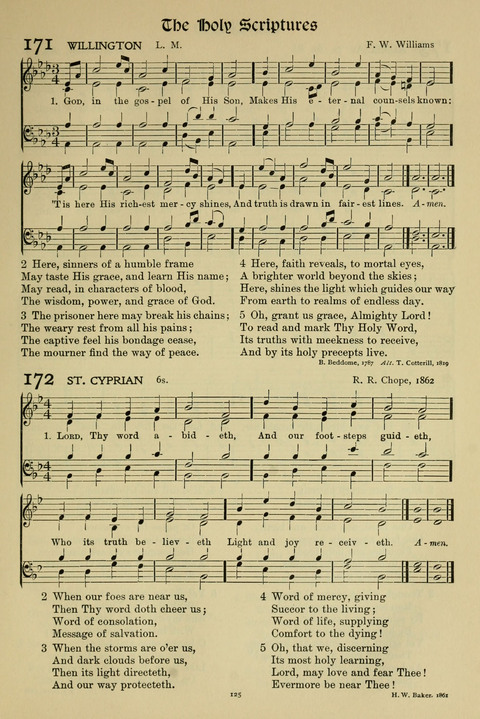 Hymns of Worship and Service: (12th ed.) page 125