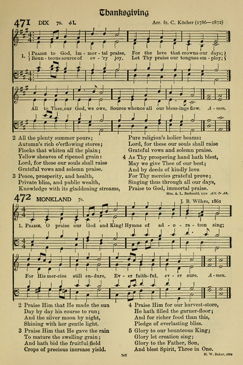 Hymns of Worship and Service: (12th ed.) page 345