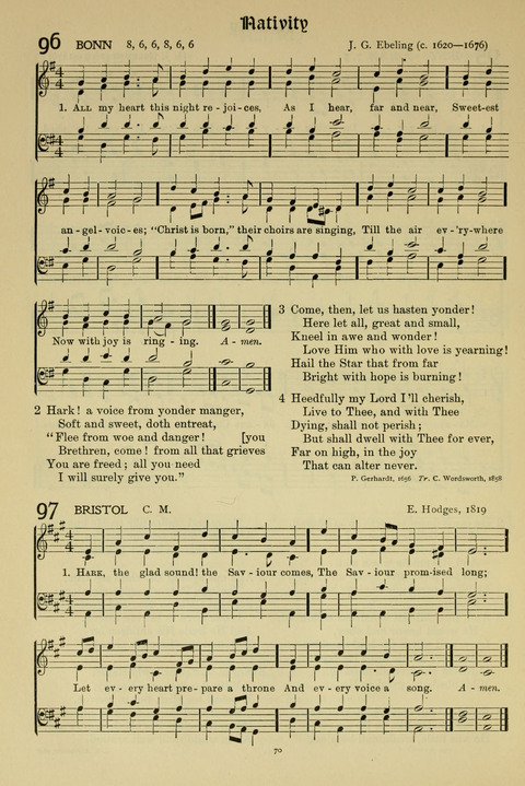 Hymns of Worship and Service: (12th ed.) page 70