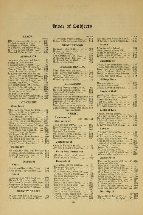 Hymns of Worship and Service: (12th ed.) page xvii