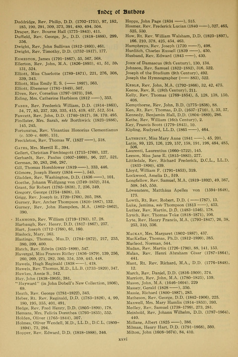 Hymns of Worship and Service: (12th ed.) page xxix