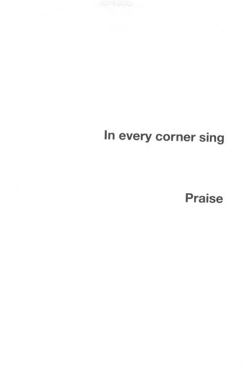 In Every Corner Sing: songs of God