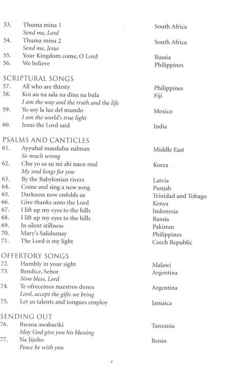 In Every Corner Sing: songs of God