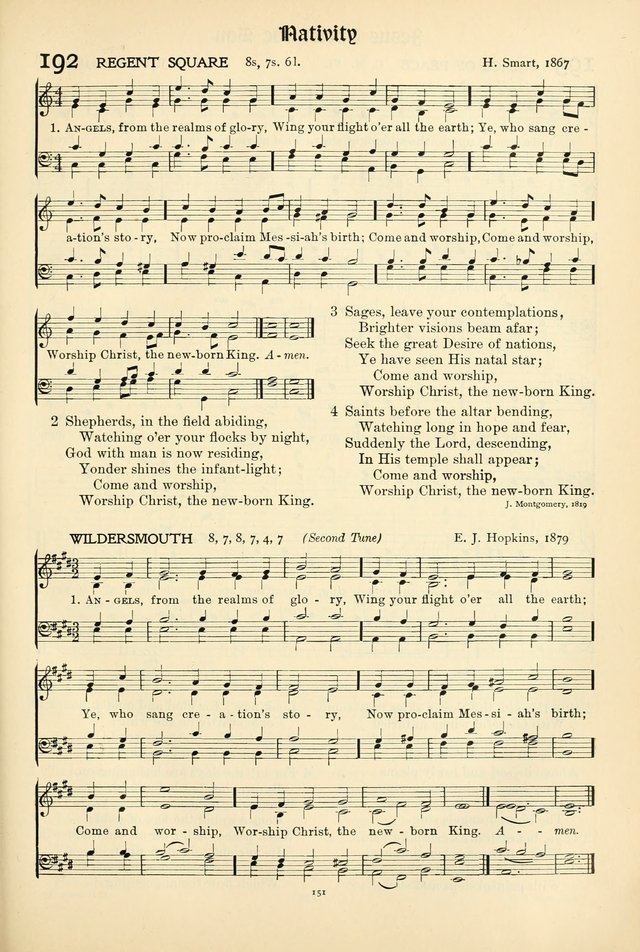 In Excelsis: hymns with tunes for Christian worship page 153