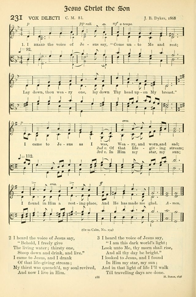In Excelsis: hymns with tunes for Christian worship page 190